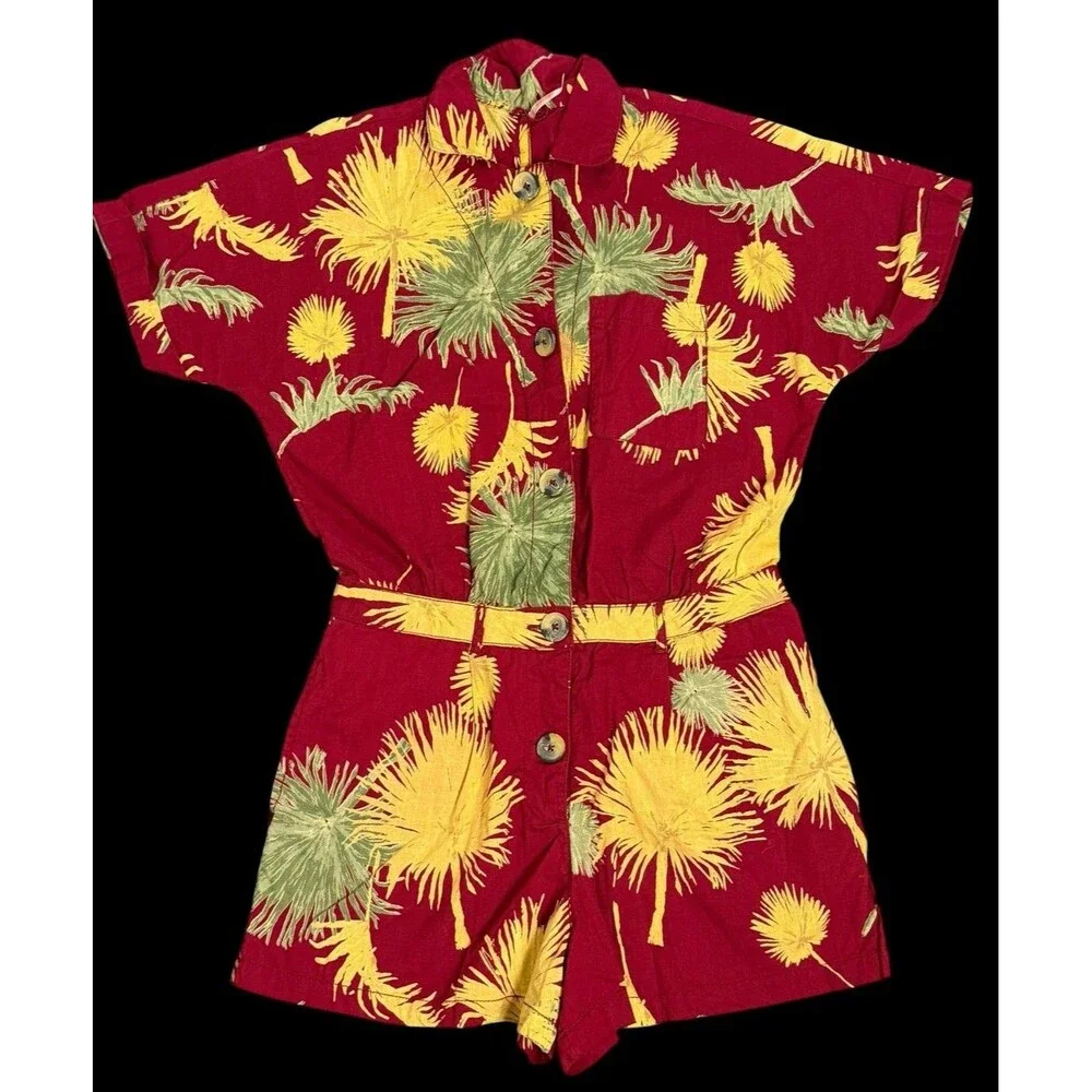 Free People Romper Womens Size XS Floral Boho Malibu Summer